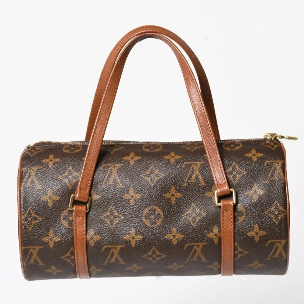 LOUIS VUITTON Papillon handbag Monogram brown leather